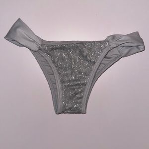 Sparkly gray, bikini, bottom